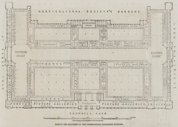 Plan of the Galleries of the International Exhibition Building